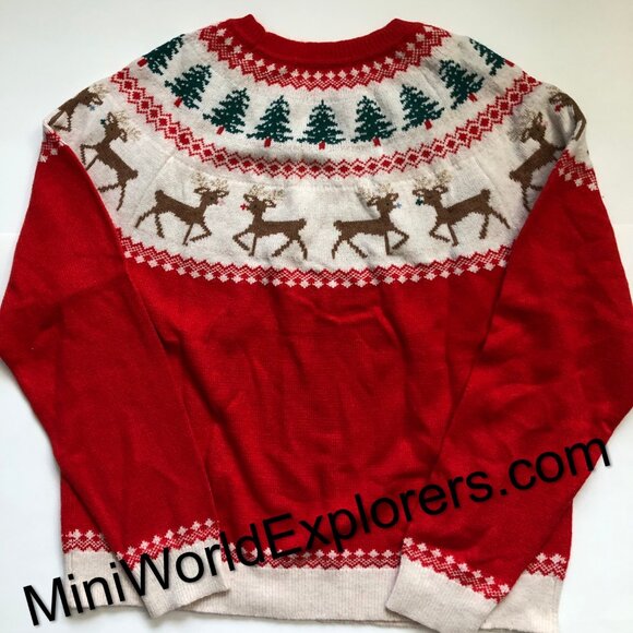 NWOT Boden Edie Holiday Fair Isle Crewneck Sweater - Picture 8 of 10